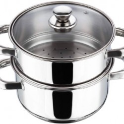 Belly Saucepot + Steamer w/lid - 2 Tier, 18cm