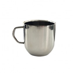 Mug, Double Wall, Capuchino, Stainless Steel 9cm