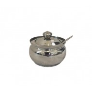 Ghee Pot w/Spoon & Lid  #2 