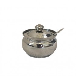 Ghee Pot w/Spoon & Lid  #2 