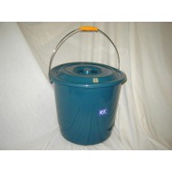 16 Litre Bucket w/Lid (Red/Blue/Green),30/C M/15