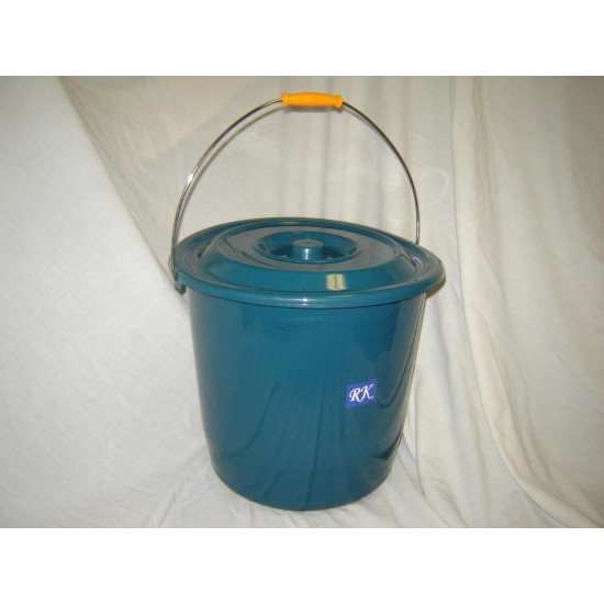 16 Litre Bucket w/Lid (Red/Blue/Green),30/C M/15