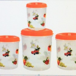 Conical Storage Container 4 pcs Set 3,5,7,10 L