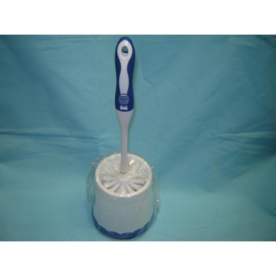 Deluxe Blue/White Toilet Brush,48/C M/12