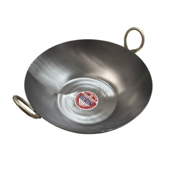 Iron WOK / Kadai, FLAT #16, 42cms 
