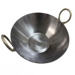 Iron WOK / Kadai, FLAT #13, 32cms