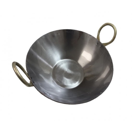 Iron WOK / Kadai, FLAT #13, 32cms