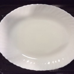14' Opalware Oval Plate 