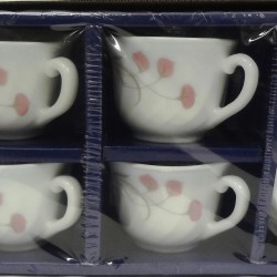 12pcs Opalware Tea Set (Pink),12/C M/4