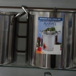 S/S 8pc Stock Pot Set (8, 12, 16, 20Q),2/C M/1