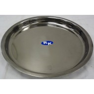 S/S 28 cm Thali - Plain 36/C