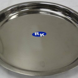 S/S 28 cm Thali - Plain 36/C