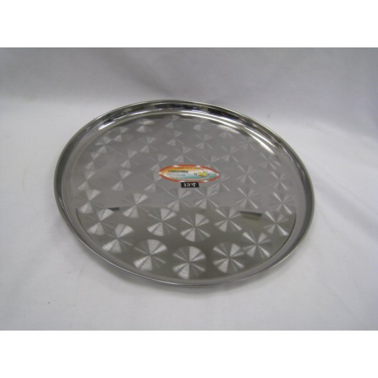 S/S Pooja Thali (32.5cm/13')100/C M/12