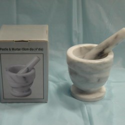 Marble Pestle & Mortar (Small),8/case