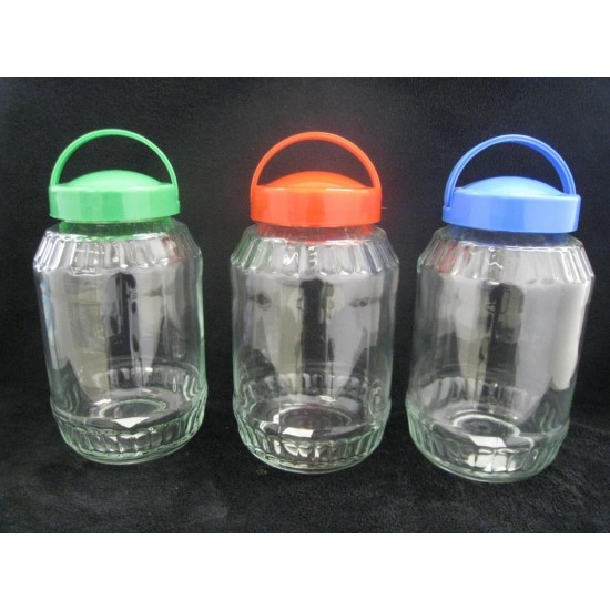 3 L Glass Jar with Handle-6/case