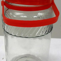 3Liter Red Lid Storage Jar-12/C M/12