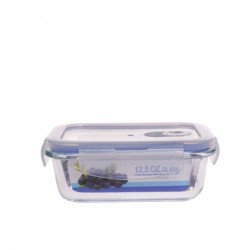 Rectangle Glass Food Contrainer 370 ml/12.5 oz/1.6 cup
