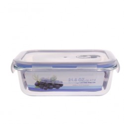Rectangle Glass Food Contrainer 640 ml/21.6 oz/2.7 cup