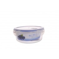 Round Glass Food Container 650 ml/ 22.0 oz/ 2.8 cup 