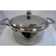 24cm Heavy Duty Stainless Steel Cooking Pot,6/C