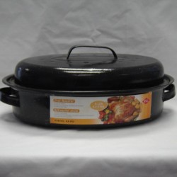 Enamel Oval Roaster(39cm.*26cm.) 9-12lb.,6/C