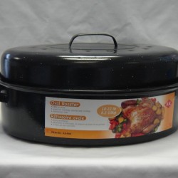 Enamel Oval Roaster(48cm.*34cm.) 18-22lb.6/C