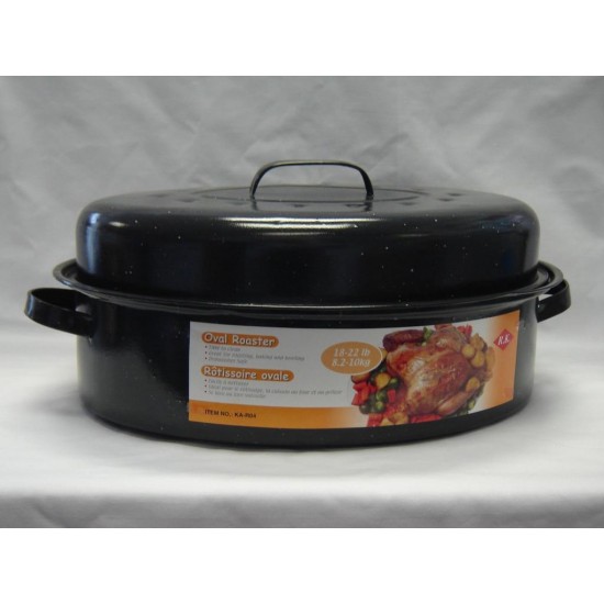 Enamel Oval Roaster(48cm.*34cm.) 18-22lb.6/C