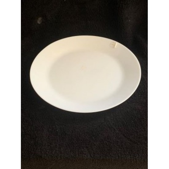 10.2" Opal ware White Dinner plate