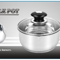 16 cm S/S Sauce Pot with Lid 6/C