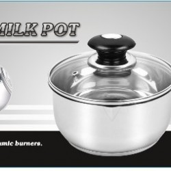 18 cm S/S Sauce Pot with Lid 6/C