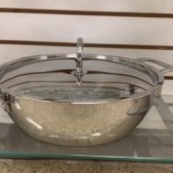 S/S WOK WITH LID 30 CM