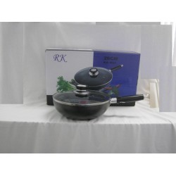 Non Stick Wok 22cm w/cover and Long handle