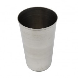 Tumbler / Stainless Steel Glass- LASSI, 8x ht 13cm