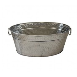 Oval Ice Tub/ Wine Cooler 17x12x7"  Stainless Steel