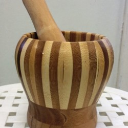 Wooden Motar Pestle 11X11 CM