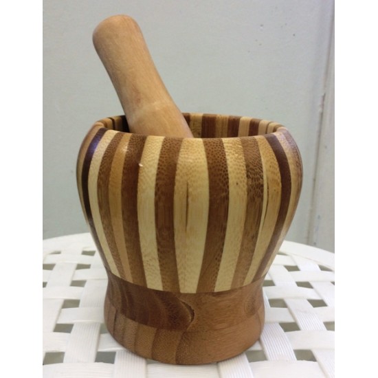 Wooden Motar Pestle 11X11 CM