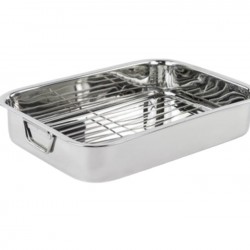 Roasting Pan w/Grill-35x26cm -0.5mm