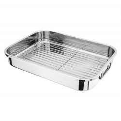 Roasting Pan w/Grill-40x30cm -0.5mm
