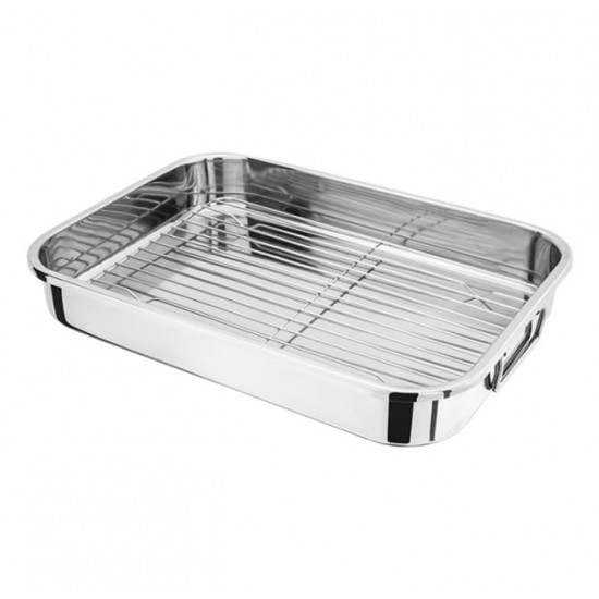 Roasting Pan w/Grill-40x30cm -0.5mm