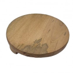 Cutting Board / CHAKLA / Buffed - Solid, Neem Wood # 12 / 12"