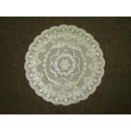 PVC Doily Round 38cm (15') Silver