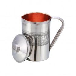 Jug, Copper w/Stainless Steel Liner # 6, SAGA /La Coppera