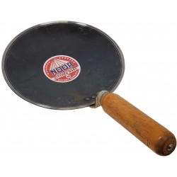 Iron Tawa w/Wooden Handle 10" - Concave NOOR