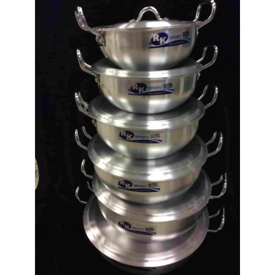 6 Pcs. Aluminiun Karahi Set