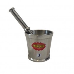 Mortar & Pestle (Khaldasta), Stainless Steel  # 3
